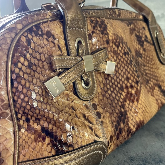 Gucci Python Bowler Purse NWT - Picture 15 of 16